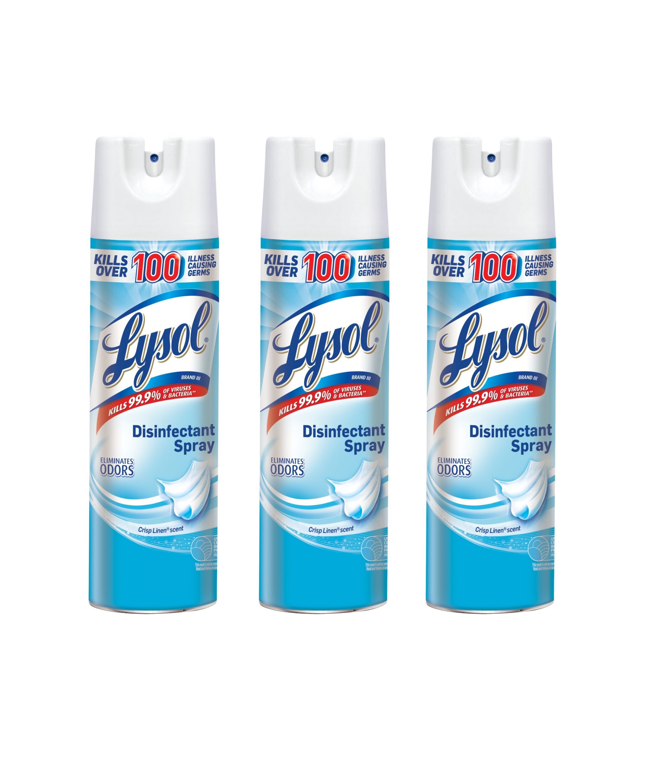 Lysol Disinfectant Spray Crisp Linen, Twin Pack